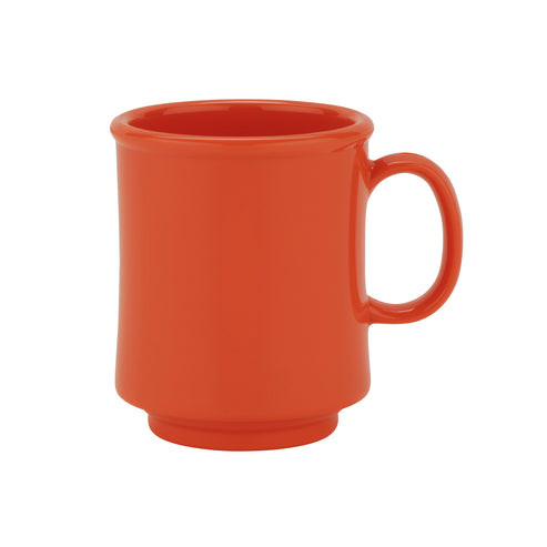G.E.T - Diamond Mardi Gras 8 oz Rio Orange Tritan Stacking Mug (24 Per Case) - TM-1308-RO