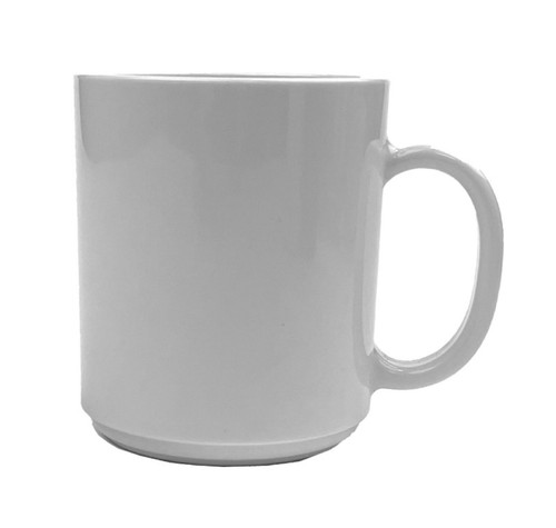 G.E.T - 8 oz White Tritan Stackable Coffee Mug (24 Per Case) - TM-1311-W