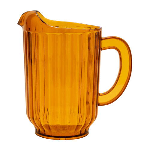 G.E.T - 60 oz SAN Plastic Amber Pitcher (12 Per Case) - P-2064-1-A