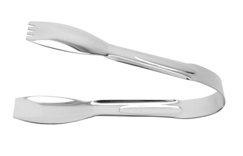 G.E.T - 6" Stainless Steel Salad Tongs W/ Mirror Finish (12 Per Case) - BSRIM-09
