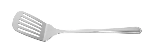 G.E.T - 10.8" Stainless Steel Slotted Spatula W/ Mirror Finish (12 Per Case) - BSRIM-15
