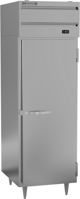 Beverage-Air - 27" P Series Stainless Steel Reach-In Freezer w/ 1 Solid Swing Door - PF1HC-1AS