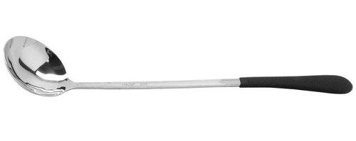 G.E.T - 2 oz Stainless Steel Ladle W/ Mirror Finish & Cool-Grip Handle (12 Per Case) - BSRIM-56-BK