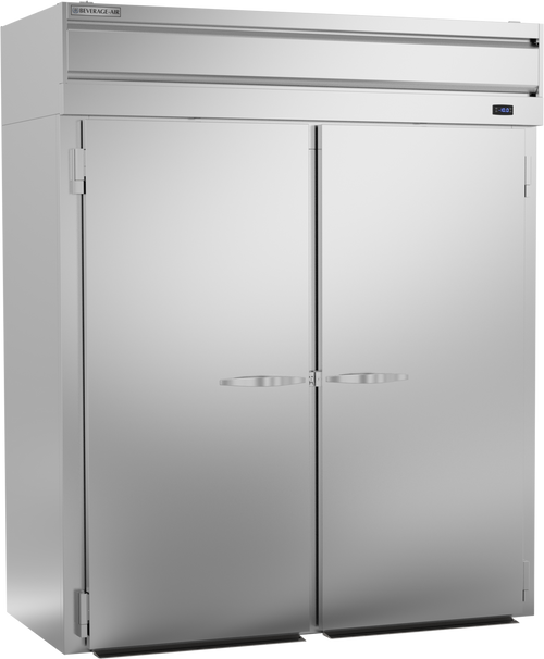 Beverage-Air - 69" P Series Stainless Steel Roll-In Freezer w/ 2 Solid Swing Doors - PFI2HC-1AS