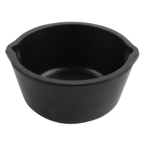 G.E.T - 5 oz Black Melamine Ramekin W/ Cast Iron Finish (72 Per Case) - CI-05-BK