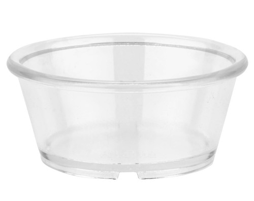 G.E.T - 4 oz Clear SAN Plastic Ramekin (48 Per Case) - ER-040-CL