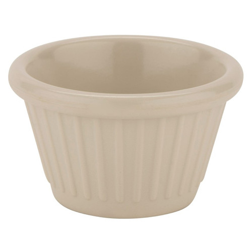 G.E.T - 1.5 oz Ivory Melamine Fluted Ramekin (48 Per Case) - F-615-IV
