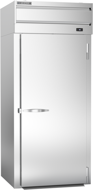 Beverage-Air - 36" P Series Stainless Steel Roll-In Warming Cabinet  w/ 1 Solid Swing Door - PHI1-1S