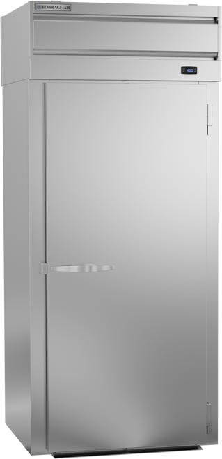 Beverage-Air - 36" P Series Stainless Steel Roll-Thru Warming Cabinet  w/ 2 Solid Swing Doors - PHI1-1S-PT