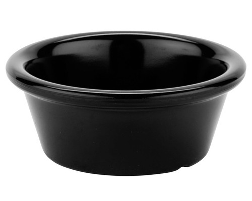 G.E.T - 1.5 oz Black Melamine Ramekin (72 Per Case) - RM-203-BK