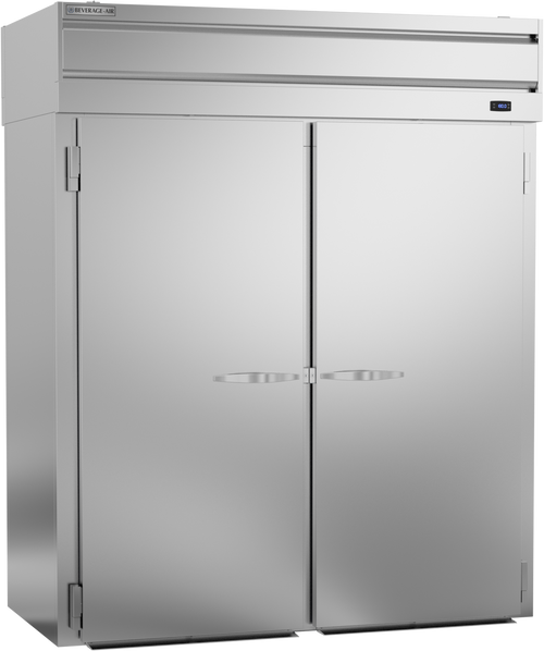 Beverage-Air - 69" P Series Stainless Steel Roll-Thru Warming Cabinet w/ 4 Solid Swing Doors - PHI2-1S-PT