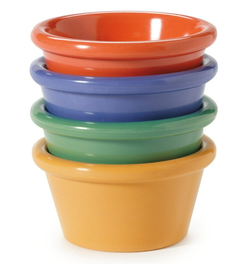 G.E.T - Diamond Mardi Gras 4 oz Mixed Colors Melamine Ramekin (48 Per Case) - RM-400-MIX