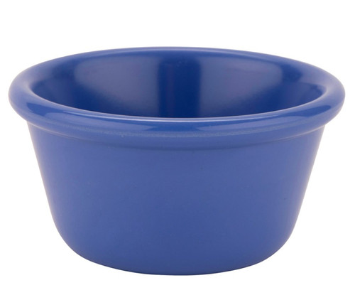 G.E.T - 4 oz Peacock Blue Melamine Ramekin (48 Per Case) - RM-400-PB