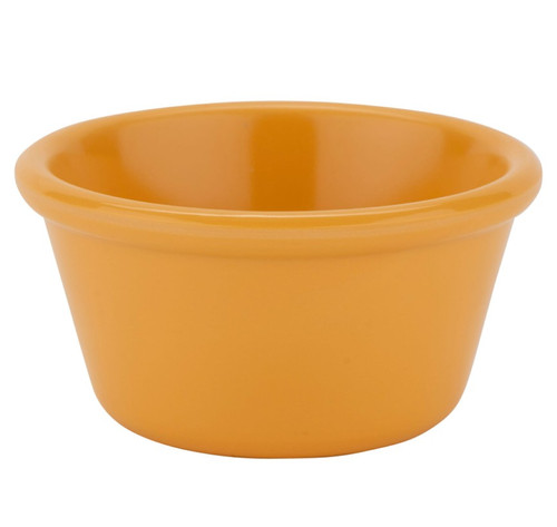 G.E.T - 4 oz Tropical Yellow Melamine Ramekin (48 Per Case) - RM-400-TY