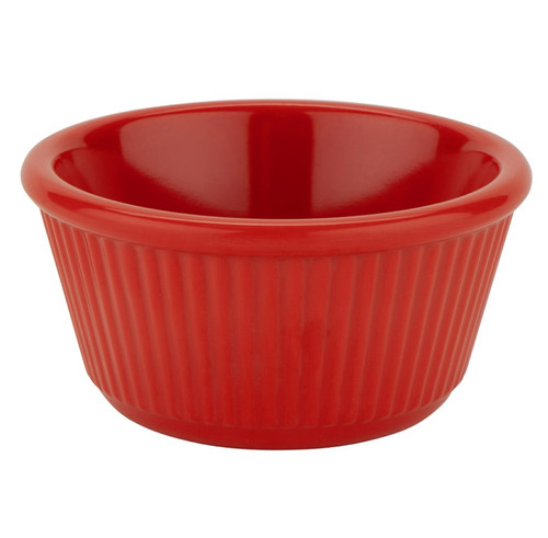 G.E.T - 4 oz Red Melamine Fluted Ramekin (48 Per Case) - RM-401-R