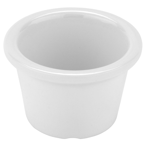 G.E.T - 1.5 oz White Melamine Ramekin (48 Per Case) - S-610-W