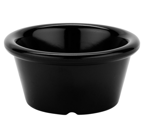 G.E.T - 2 oz Black Melamine Ramekin (48 Per Case) - S-620-BK