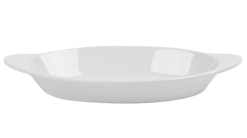 G.E.T - 10 oz White Melamine Oval Ramekin (24 Per Case) - SD-08-W