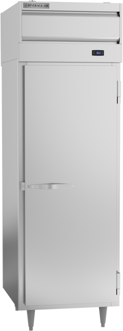 Beverage-Air - 27" P Series Stainless Steel Pass-Thru Refrigerator w/ 2 Solid Swing Doors - PRD1HC-1AS
