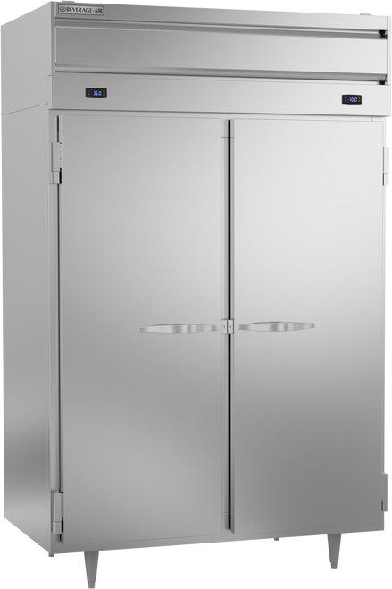 Beverage-Air - 52" P Series Stainless Steel Refrigerator/Freezer w/ 2 Solid Swing Doors - PRF24-24HC-1AS