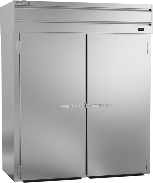 Beverage-Air - 69" P Series Stainless Steel Roll-Thru Refrigerator w/ 4 Solid Swing Doors - PRT2HC-1AS