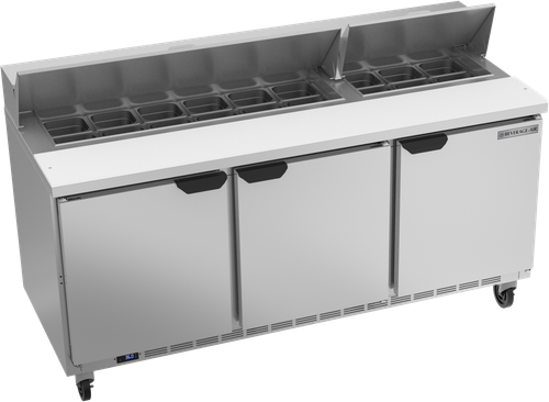 Beverage-Air - 72" Sandwich Prep Table w/ 3 Doors - SPE72HC-18