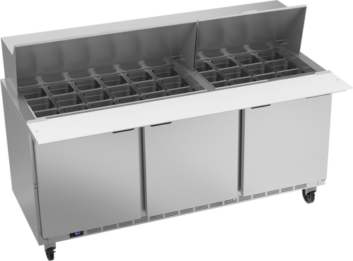 Beverage-Air - 72" Mega Top Sandwich Prep Table w/ 3 Doors - SPE72HC-30M