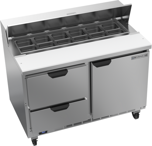 Beverage-Air - 48" Sandwich Prep Table w/ 2 Drawers & 1 Door - SPED48HC-12-2