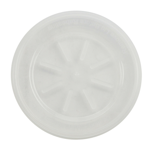 G.E.T - Eco-Takeouts 4.3" Clear Polypropylene Lid For EC-23 & EC-24 (576 Per Case) - EC-23/24-1-LID-CL