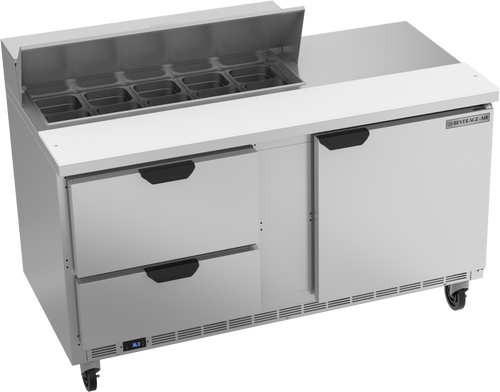 Beverage-Air - 60" Sandwich Prep Table w/ 2 Drawers & 1 Door - SPED60HC-10-2