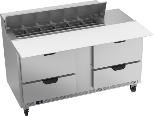 Beverage-Air - 60" Sandwich Prep Table w/ 4 Drawers - SPED60HC-12C-4