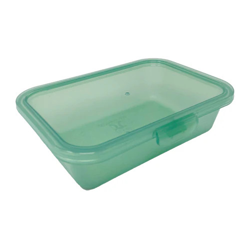 G.E.T - Eco-Takeouts 16.6" x 5" Jade Polypropylene Food Container W/ Hinged Lid (48 Per Case) - EC-28-1-JA