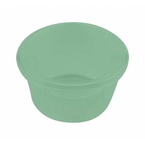 G.E.T - Eco-Takeouts 3 oz Jade Polypropylene Sauce Container (96 Per Case) - EC-31-JA