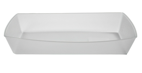 G.E.T - Eco-Takeouts 6" x 4" Clear Polypropylene Rectangular Food Tray (48 Per Case) - EC-33-1-CL