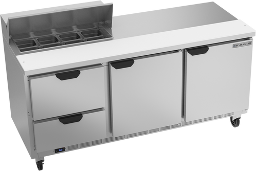 Beverage-Air - 72" Sandwich Prep Table w/ 2 Drawers & 2 Doors - SPED72HC-08-2