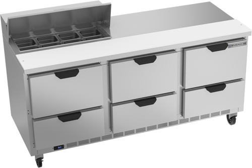 Beverage-Air - 72" Sandwich Prep Table w/ 6 Drawers - SPED72HC-08-6