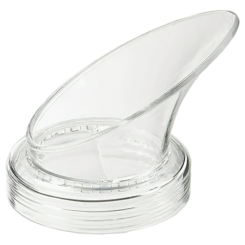 G.E.T - Large Clear Juice Salad Dressing Lid for SDB-16 & SDB-32 (12 Per Case) - Lar.PourCL