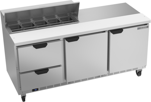 Beverage-Air - 72" Sandwich Prep Table w/ 2 Drawers & 2 Doors - SPED72HC-10-2