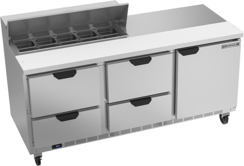 Beverage-Air - 72" Sandwich Prep Table w/ 4 Drawers & 1 Door - SPED72HC-10-4