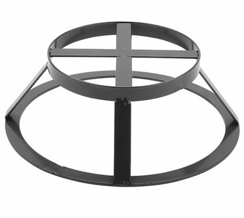 G.E.T - Madison Avenue 5.75" x 9" x 3" Gray Round Metal Stand / Pedestal for SB-1300 & SB-1212 - MTS-R3-MG