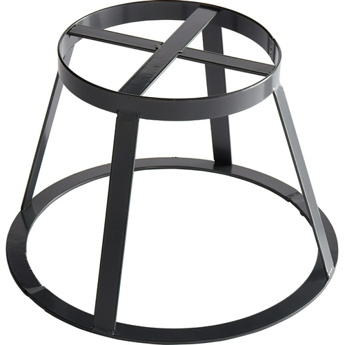 G.E.T - Madison Avenue 5.75" x 9" x 6" Gray Round Metal Stand / Pedestal for SB-1300 & SB-1212 - MTS-R6-MG