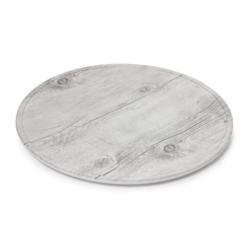 G.E.T - Madison Avenue 13.5" White Birch Wood Round Melamine Display Board (6 Per Case) - SB-1300-WBW