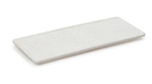 G.E.T - Madison Avenue 14.5" x 6" Granite White Rectangular Melamine Display Board (6 Per Case) - SB-1460-GW