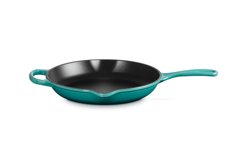 Le Creuset - Bleu Riviera 10.25"  Iron Handle Skillet