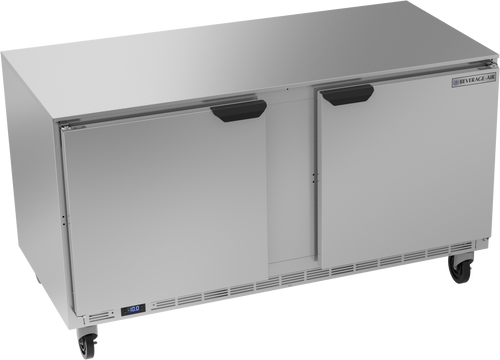 Beverage-Air - 60" Mobile Undercounter Freezer w/ 2 Solid Swing Doors - UCF60AHC