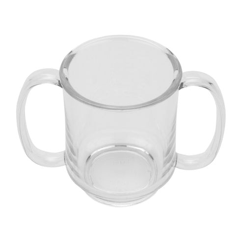 G.E.T - Healthcare 8 oz Clear Two Handle Mug (24 Per Case) - SN-103-CL