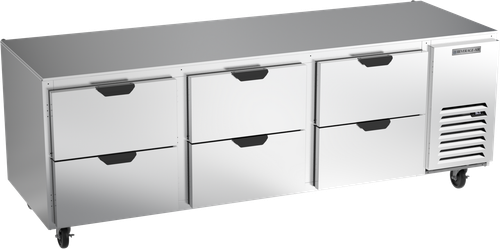 Beverage-Air - 93" Mobile Undercounter Refrigerator w/ 6 Drawers - UCRD93AHC-6