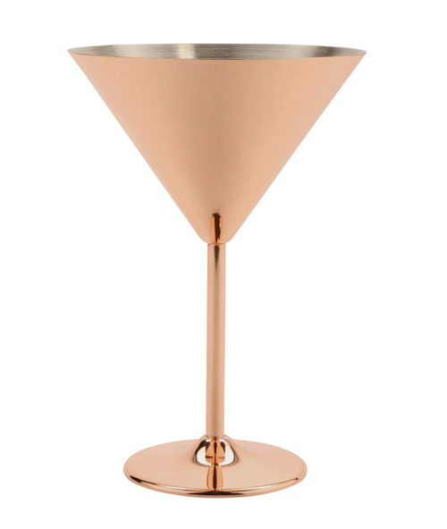 G.E.T - Metal Barware 12 oz Copper-Plated Stainless Steel Martini (12 Per Case) - SW-1612-CPR