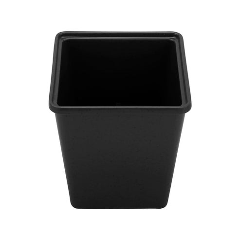 G.E.T - 96 oz Black Melamine Square Crock (6 Per Case) - ML-150-BK