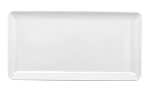 G.E.T - Midtown 11.5" x 6" White Rectangular Coupe Platter (12 Per Case) - CS-1156-W